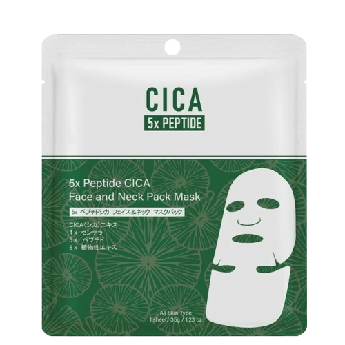 CICA 5x Peptide Регенерираща и озаряваща маска за лице и шия 35 мл