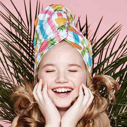 Дизайнерска плажна кърпа за коса Aglique DOLCE KIDS