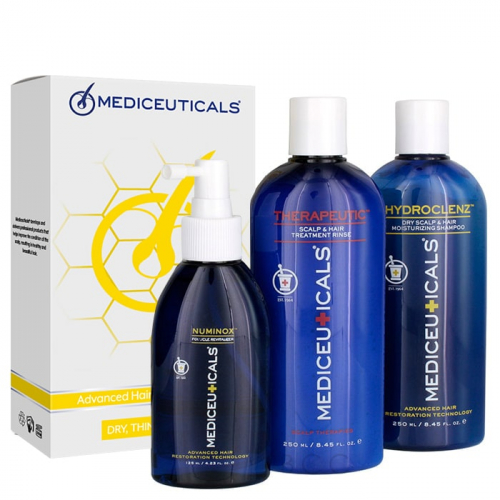 Уплътняващ комплект за стимулиране на растежа за суха коса Mediceuticals Advanced Hair Restoration Kit