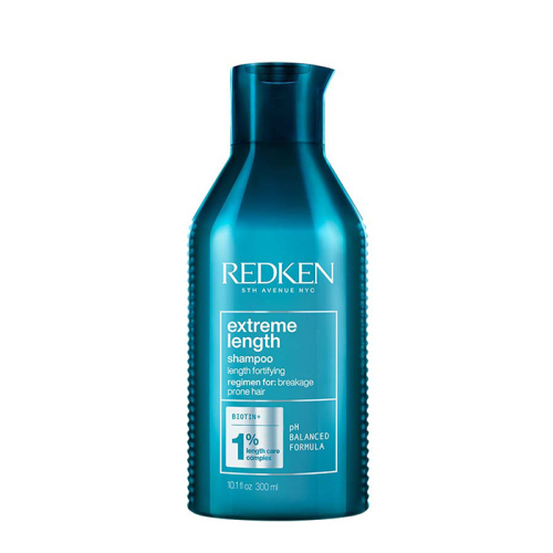 Шампоан с биотин за постигане и поддържане на дълга коса 300 мл Redken Extreme Length Shampoo 
